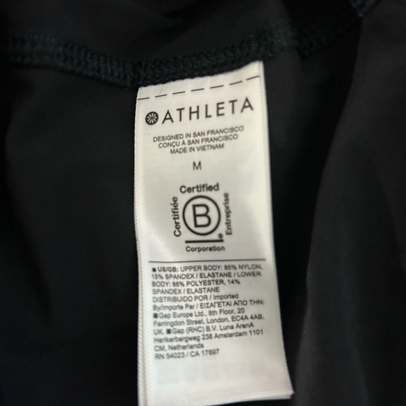 NWT Athleta Midi Dress. Ribbed top with Lightweight Traveler Fabric. M and Small - Picture 5 of 5
